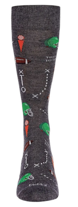 MeMoi BRAND MEN’S FOOTBALL SOCKS ‘TOUCH DOWN’ (Choose Color) - Novelty Socks And Slippers