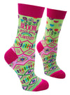 FABDAZ Brand Ladies BLOOM WHERE YOU’RE PLANTED Socks - Novelty Socks And Slippers