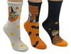 PEANUTS Ladies HALLOWEEN 3 Pair Of Socks SALLY, LINUS, THE GREAT PUMPKIN - Novelty Socks And Slippers