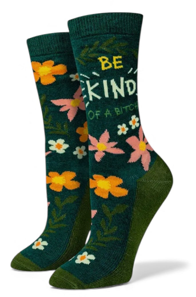 BE KIND OF A BITCH Ladies Socks Sock Harbor Brand - Novelty Socks And Slippers