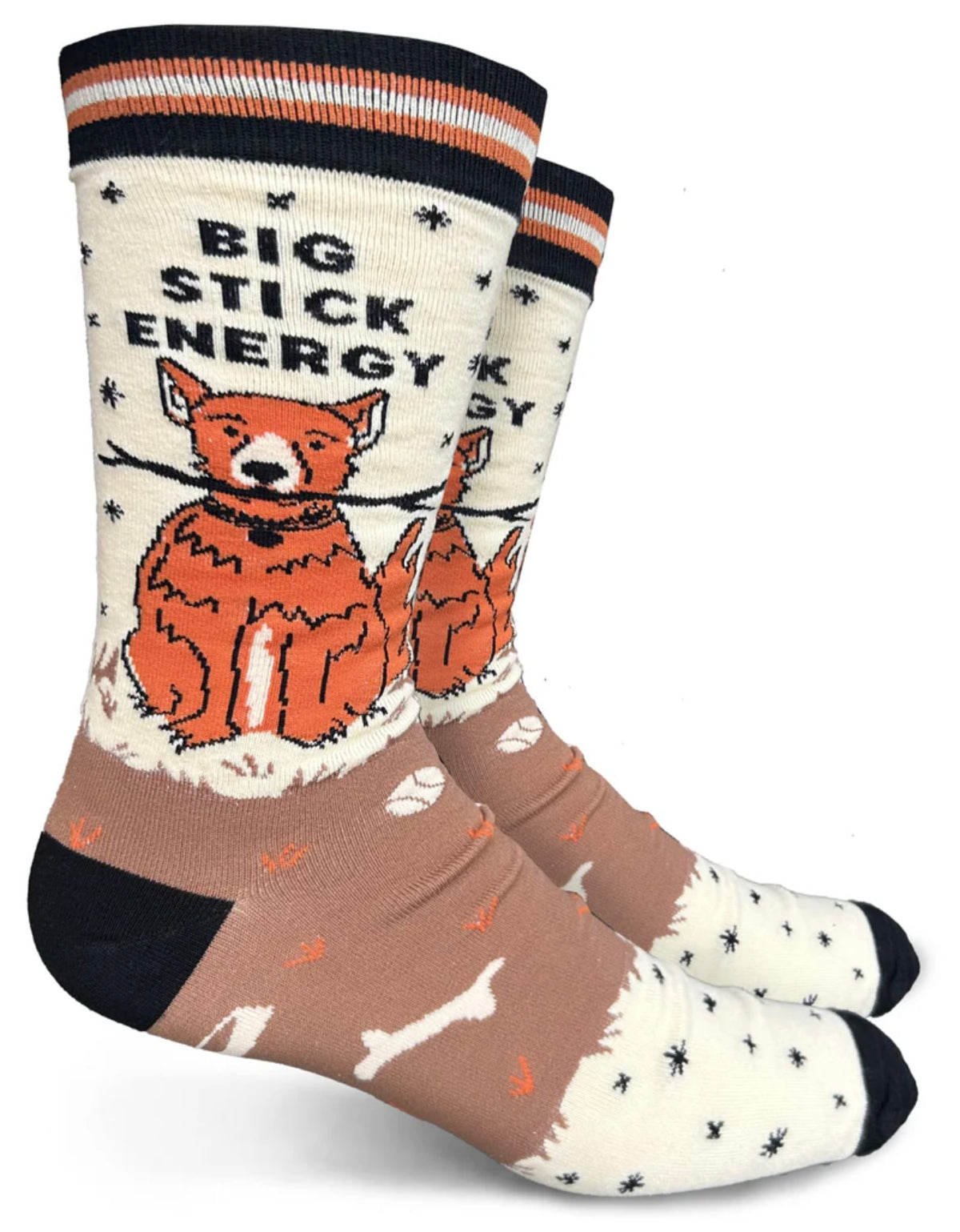 GROOVY THINGS Co. Brand Men’s BIG STICK ENERGY Socks - Novelty Socks And Slippers