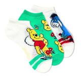 DISNEY WINNIE THE POOH Ladies 3 Pair Of No Show Socks EYEORE With Flowers