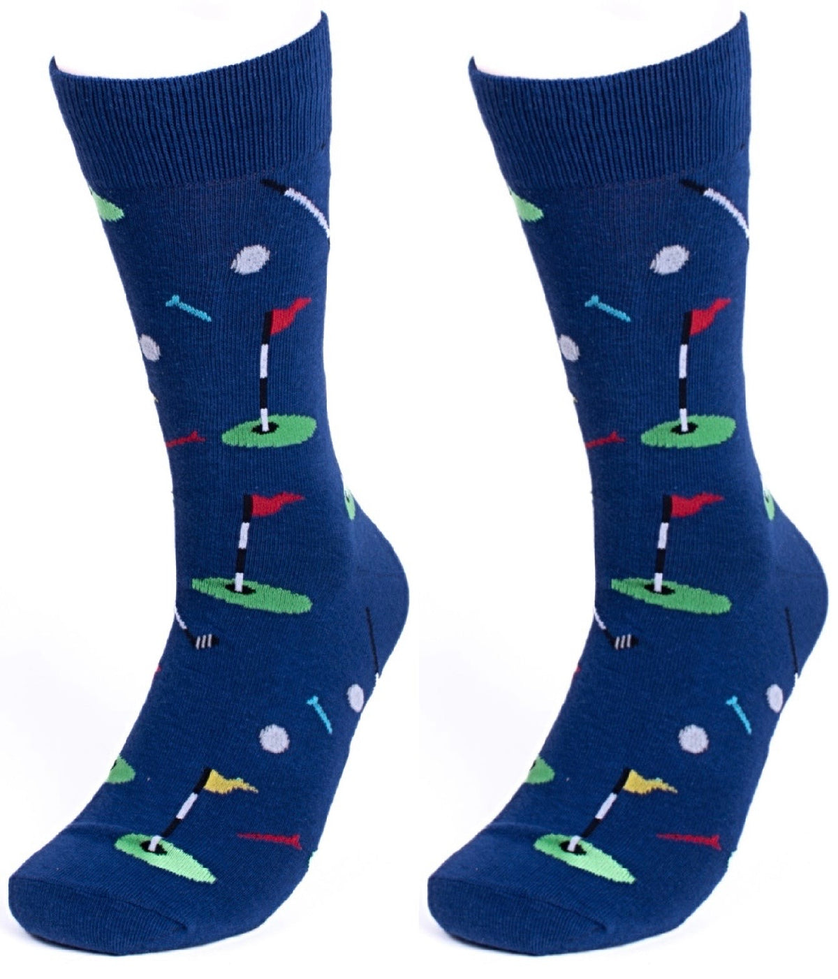 GOLF Men’s Socks Parquet Brand GOLF BALLS & CLUBS (CHOOSE COLOR) - Novelty Socks And Slippers