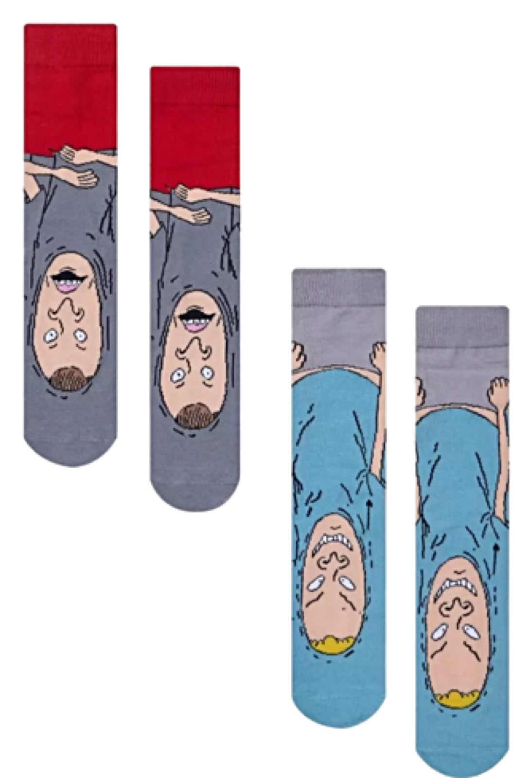 BEAVIS & BUTT-HEAD Men’s 2 Pair Of Socks - Novelty Socks for Less