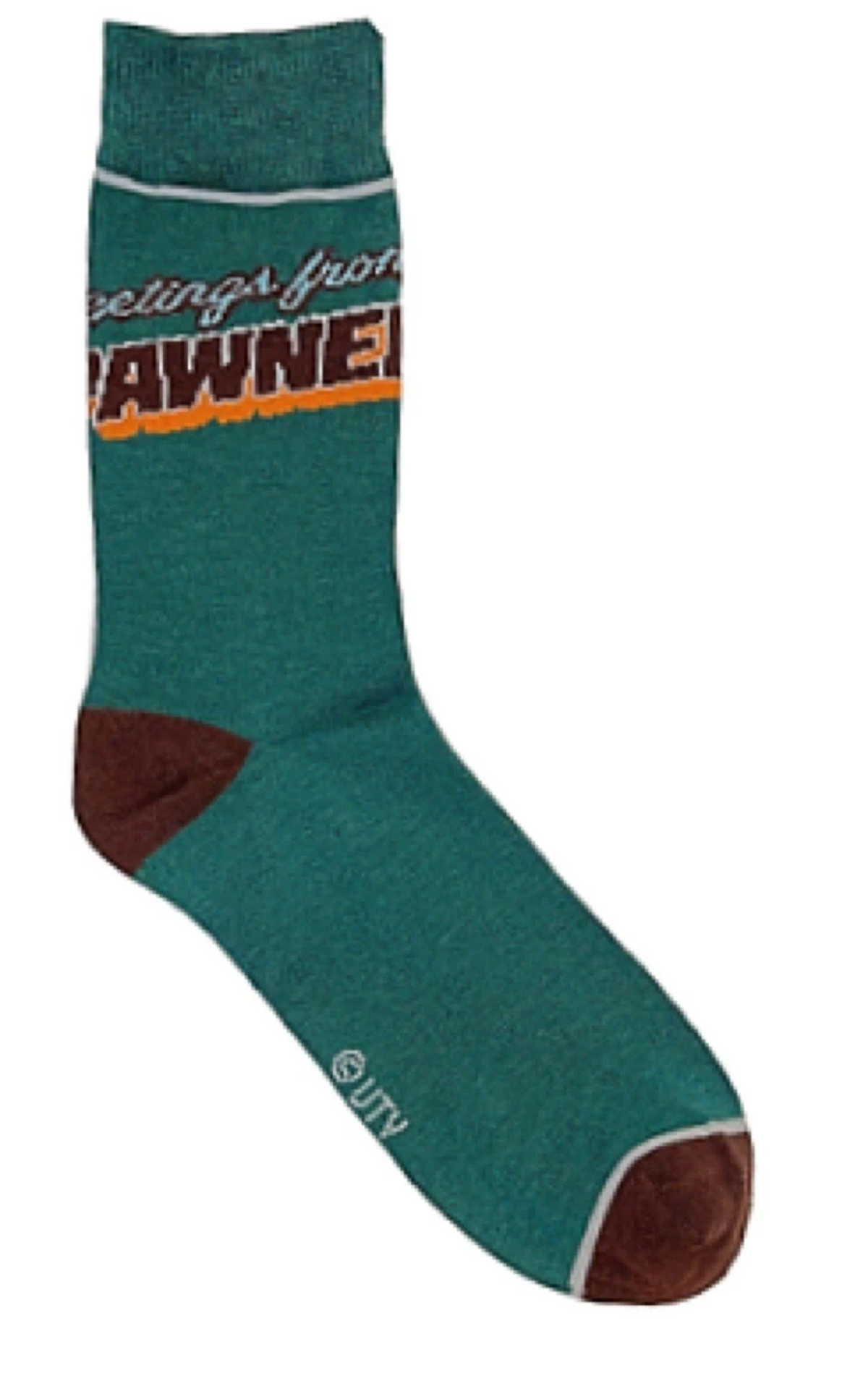 PARKS & RECREATION Tv Show Men’s Socks ‘Greetings From Pawnee’ - Novelty Socks And Slippers