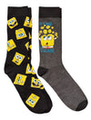 SPONGEBOB SQUAREPANTS Men's 2 Pair Of Socks ‘IT’S HIP TO BE SQUARE’