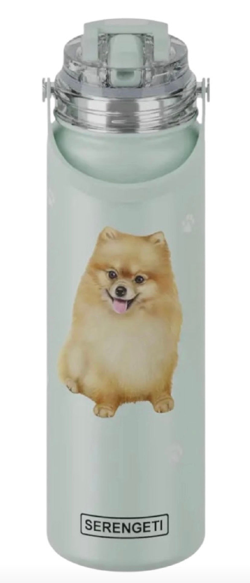 Dog & Cat Stainless Steel 24 Oz. Water Bottle By E&S Pets (Choose Breed) - Novelty Socks And Slippers