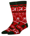 BOB ROSS Men’s 'MERRY MERRY BOB' CHRISTMAS SOCKS OOOH YEAH Brand - Novelty Socks And Slippers
