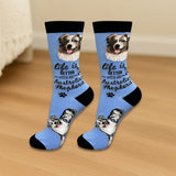 AUSTRALIAN SHEPHERD Dog Adult Unisex Socks By E&S Pets Choose Style