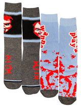CHUCKY The Horror Movie Men’s 2 Pair Of Socks ‘HI I’M CHUCKY’ Bioworld Brand - Novelty Socks And Slippers