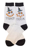 HALLOWEEN LADIES SOCKS FOOT TRAFFIC Brand 'TRICK TREAT'