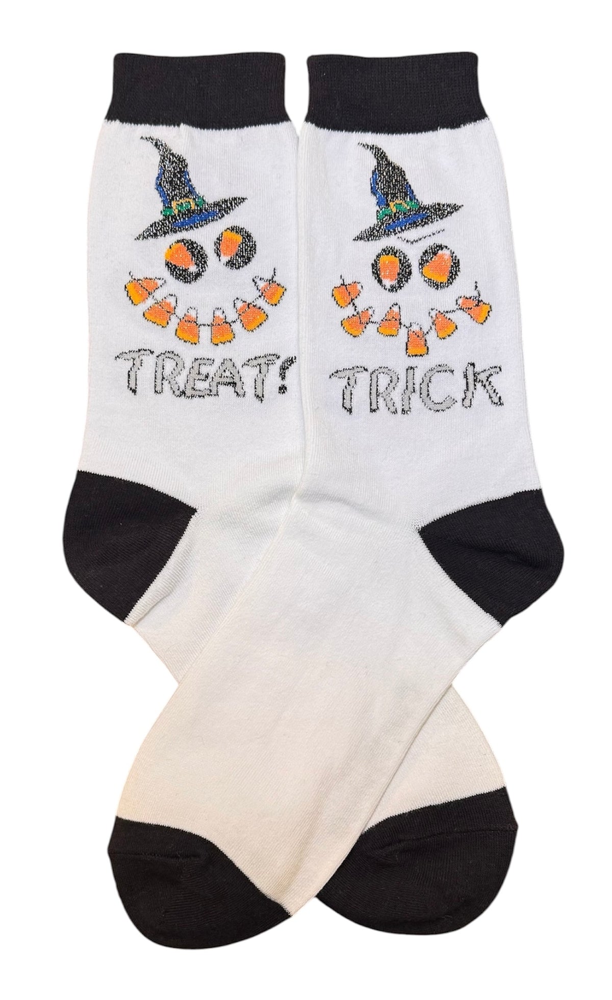 HALLOWEEN LADIES SOCKS FOOT TRAFFIC Brand 'TRICK TREAT'