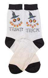 HALLOWEEN LADIES SOCKS FOOT TRAFFIC Brand 'TRICK TREAT'