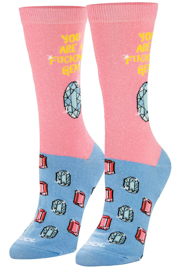 COOL SOCKS Brand Ladies YOU’RE A FUCKING GEM! Socks - Novelty Socks And Slippers