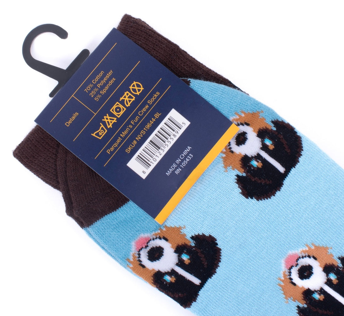 PARQUET Brand Men’s AUSTRALIAN SHEPHERD Dog Socks - Novelty Socks And Slippers