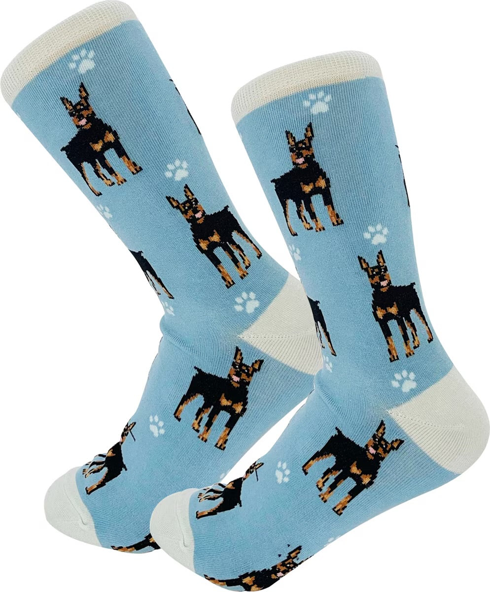 DOBERMAN Dog Adult Unisex Socks By E&S Pets Choose Style