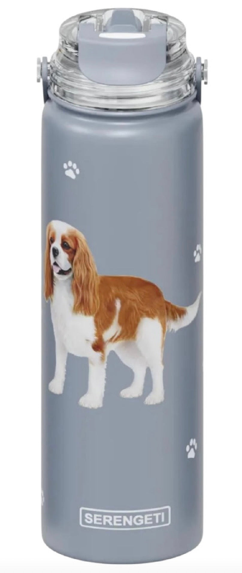 Dog & Cat Stainless Steel 24 Oz. Water Bottle By E&S Pets (Choose Breed) - Novelty Socks And Slippers