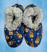 GERMAN SHEPHERD Dog Ladies Non-Slip Slippers COMFIES BRAND By E&S Pets - Novelty Socks And Slippers