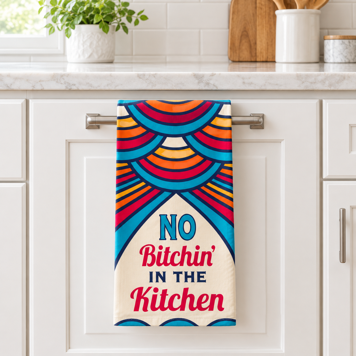 NO BITCHIN’ IN THE KITCHEN Kitchen Tea Towel FABDAZ Brand