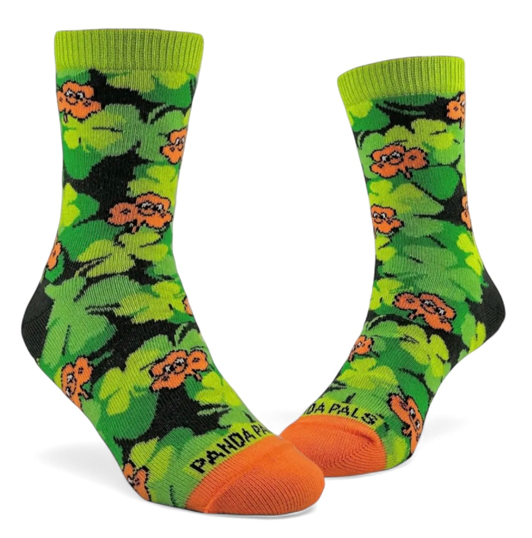 ST. PATRICKS DAY Unisex Kids SHAMROCKS Socks (Choose Size) By Sock Panda Brand - Novelty Socks And Slippers