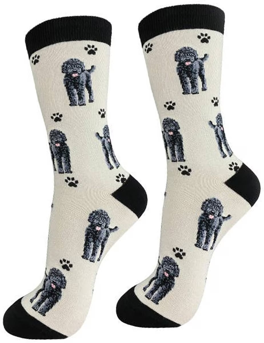 BLACK LABRADOODLE Dog Adult Unisex Socks By E&S Pets Choose Style