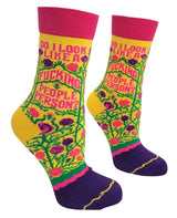 DO I LOOK LIKE A FUCKING PEOPLE PERSON Ladies Crew Socks FABDAZ Brand