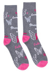 PARQUET Brand Ladies BREAST CANCER AWARENESS Socks ‘Faith’, ‘Hope - Novelty Socks And Slippers
