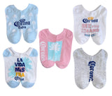 CORONA BEER Ladies 5 Pair Of No Show Socks ‘SEE YOU ON THE SAND’ - Novelty Socks And Slippers