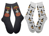 PEANUTS Men’s HALLOWEEN 2 Pair Of Socks ‘GREAT PUMPKIN’ - Novelty Socks And Slippers