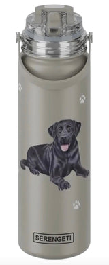 Dog & Cat Stainless Steel 24 Oz. Water Bottle By E&S Pets (Choose Breed) - Novelty Socks And Slippers