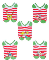 NICKELODEON Ladies CHRISTMAS 5 Pair Of No Show Socks CHUCKIE, ARNOLD, PATRICK - Novelty Socks for Less