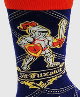 SIR FUXALOT Men’s Knight Socks Fabdaz Brand (SIR FUCKS A LOT) - Novelty Socks And Slippers