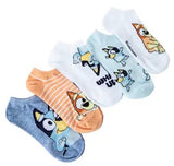 BLUEY Ladies 5 Pair Of No Show Socks ‘WHAT’S UP?’ - Novelty Socks And Slippers