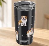 Dog & Cat Stainless Steel Ultimate 20 Oz. Hot & Cold Travel Mug Tumbler By E&S Pets (Choose From 40+ BREEDS)