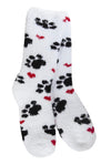 PAW PRINTS & HEARTS Ladies Soft Cozy Socks WORLD’S SOFTEST SOCKS Brand MADE IN THE USA! - Novelty Socks And Slippers