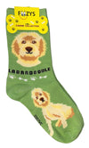 FOOZYS Brand Ladies LABRADOODLE Dog Socks - Novelty Socks And Slippers
