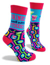 DRINKS WELL WITH OTHERS Ladies Socks FABDAZ Brand - Novelty Socks And Slippers