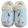 SNUGGS Memory Foam WESTIE Dog Non Slip Slippers By E&S Pets (Choose Size) - Novelty Socks And Slippers
