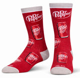 DR. PEPPER Soda Adult Unisex Socks COOL SOCKS Brand Large Feet