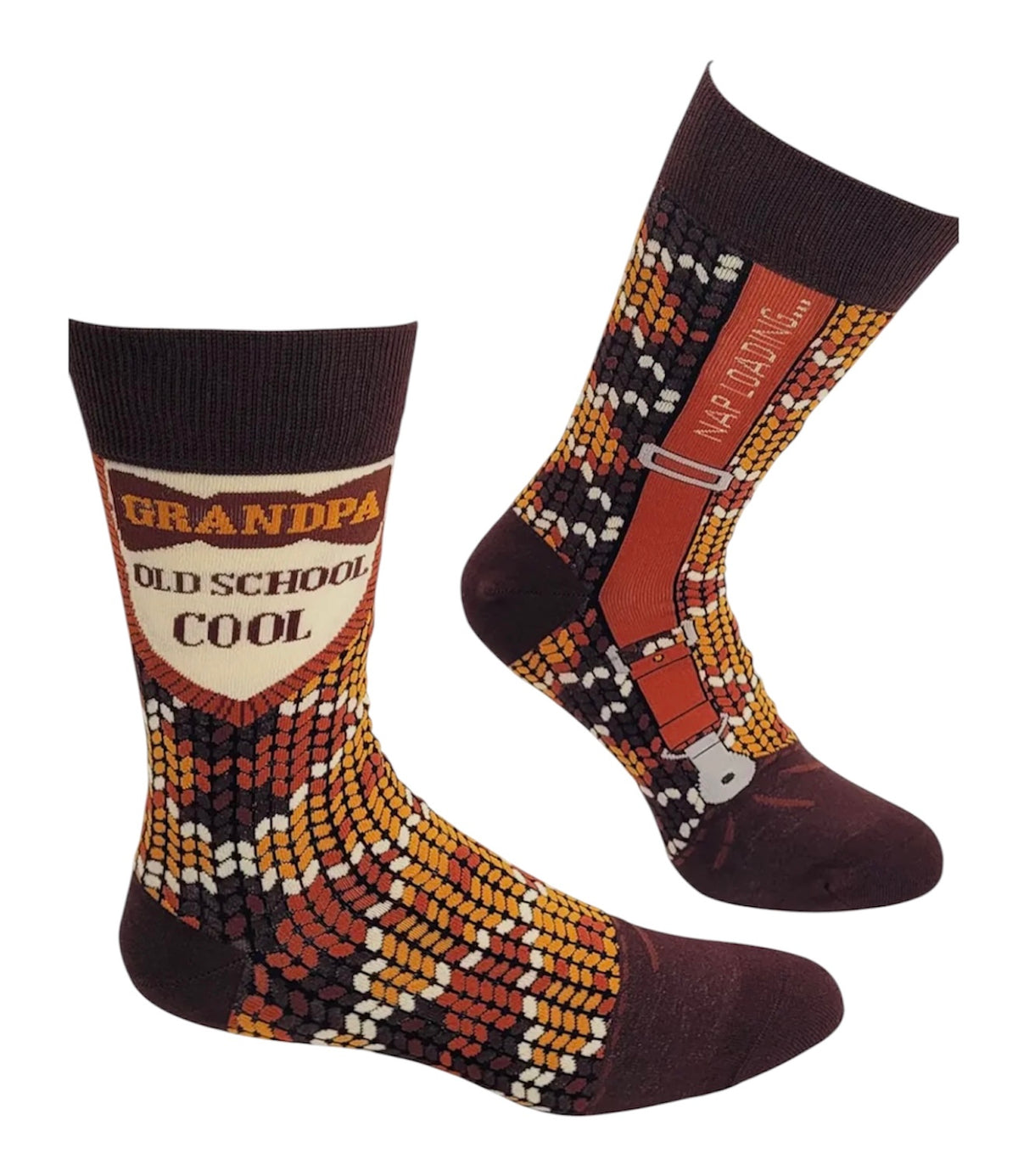 GRANDPA OLD SCHOOL COOL Men’s Socks FABDAZ Brand