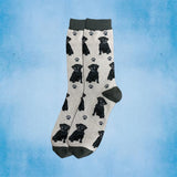 BLACK PUG Dog Adult Unisex Socks By E&S Pets Choose Style