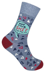 FUNATIC Brand Unisex ‘NO THIS SHIT AGAIN’ Socks - Novelty Socks And Slippers