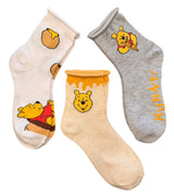 Disney WINNIE THE POOH Ladies 3 Pair Of Socks (Choose Style)