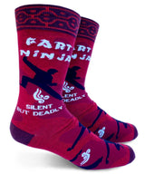 GROOVY THINGS Co. Brand Men’s FART NINJA Socks - Novelty Socks And Slippers
