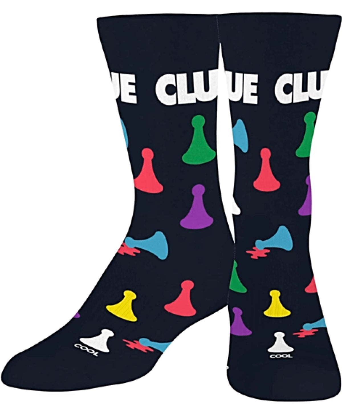 HASBRO GAME OF CLUE Unisex Socks COOL SOCKS Brand - Novelty Socks for Less