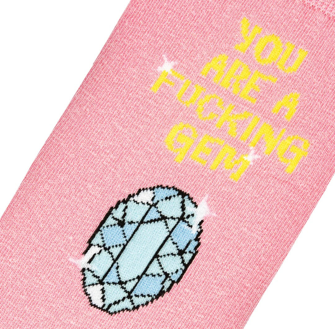 COOL SOCKS Brand Ladies YOU’RE A FUCKING GEM! Socks - Novelty Socks And Slippers