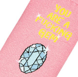 COOL SOCKS Brand Ladies YOU’RE A FUCKING GEM! Socks - Novelty Socks And Slippers