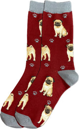 PUG DOG Adult Unisex Socks By E&S Pets Choose Style