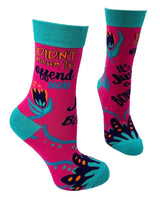 DIDN’T MEAN TO OFFEND YOU IT'S JUST A BONUS Ladies Socks FABDAZ Brand - Novelty Socks And Slippers