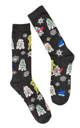 STAR WARS Men’s CHRISTMAS Socks BB-8, R2-D2, C-3PO - Novelty Socks And Slippers